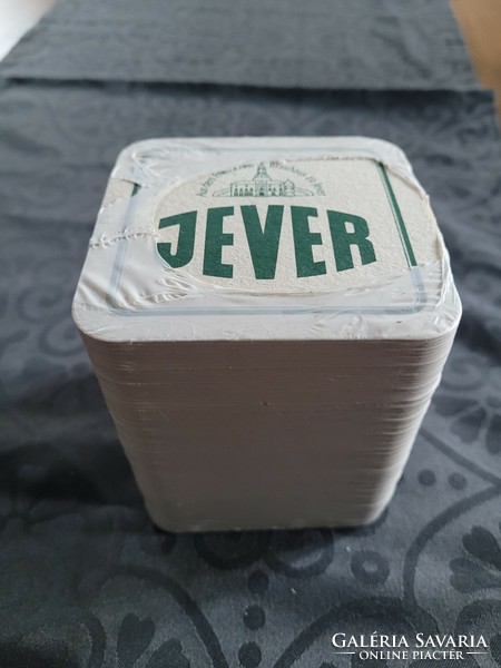 Jever beer coaster, complete package, cylinder in one.