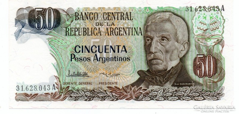 50 Peso   Argentína