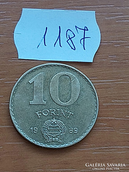 Hungarian People's Republic 10 forints 1989 aluminium-bronze 1187