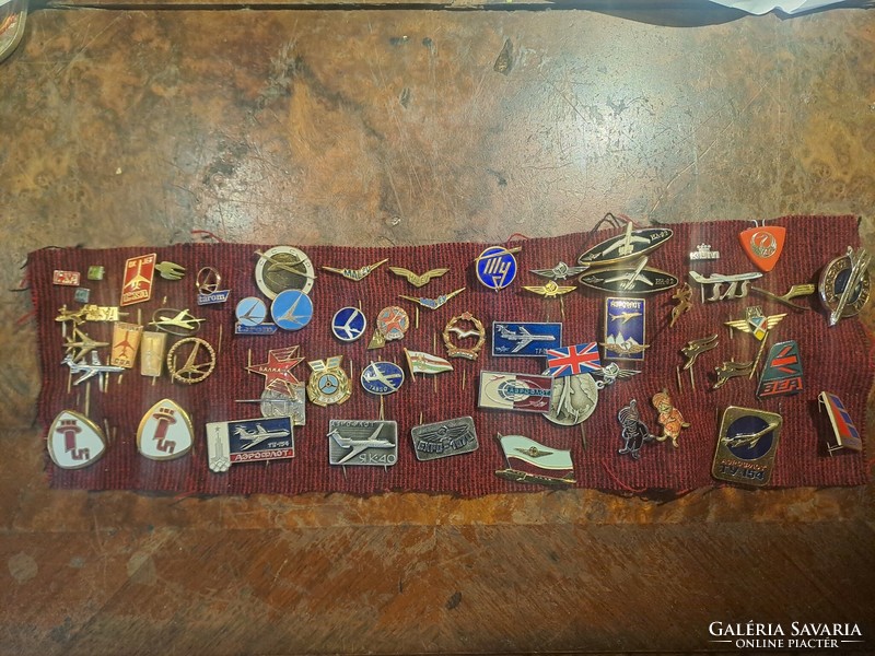 Aviation badge collection, 60 pieces in one