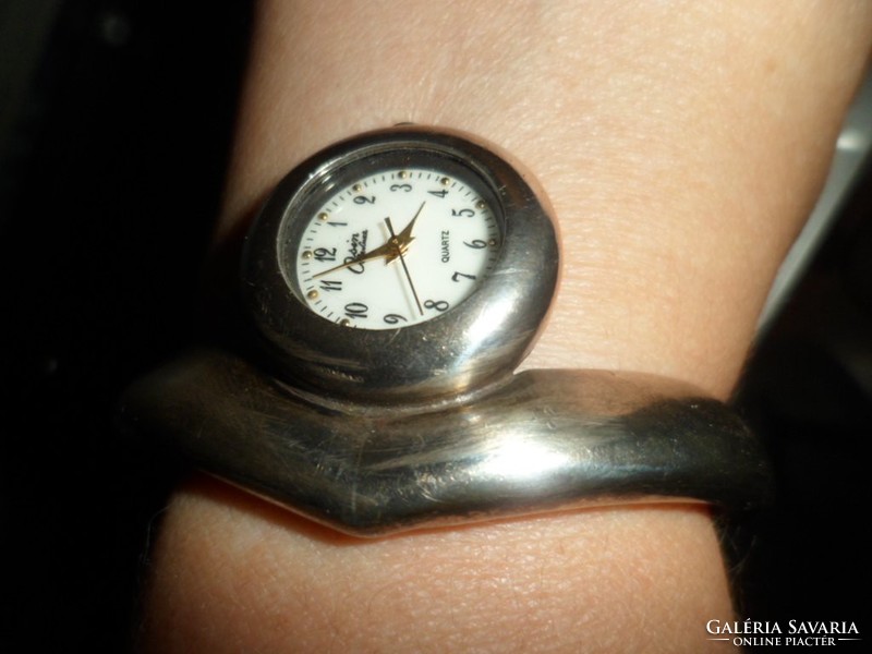 Silver bracelet watch