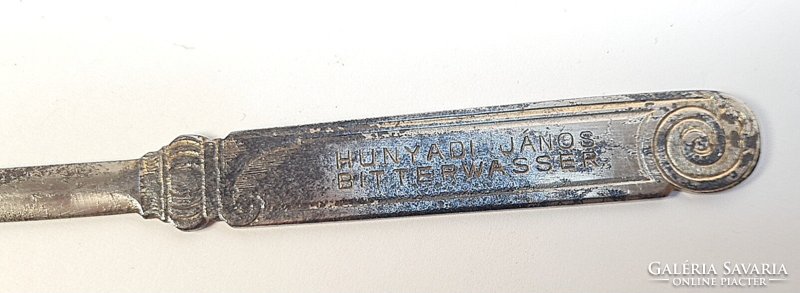János Hunyadi bitter water - antique advertising item / paper cutter knife
