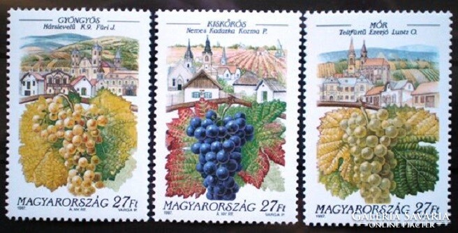 S4416-8 / 1997 Magyar Borvidékek I. bélyegsor postatiszta