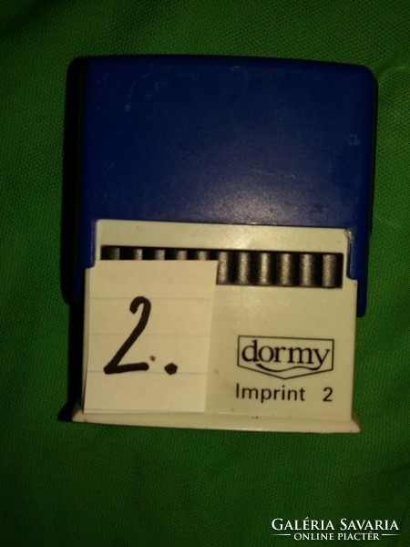 Régi ERSTE - POSTABANK BÉLYEGZŐ pecsét gumis AUTOMATA DORMY INTERPRINT 2 házzal a képek szerint 2.