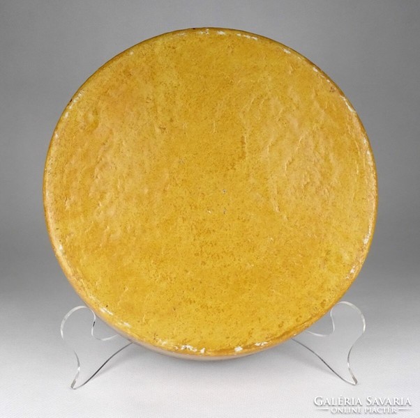 1R355 Antik RITKA virágdíszes porcelán-kerámia sütőtál pités tál 27 cm