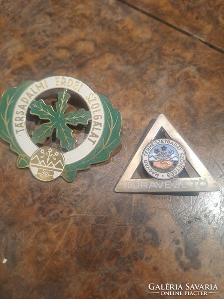 2 rarer Hungarian tourist badges in one