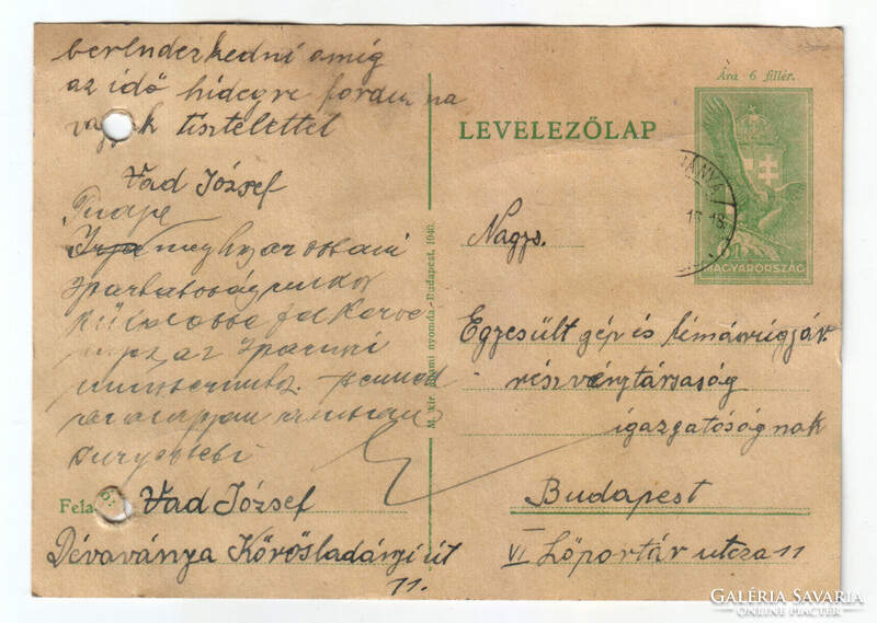 Levelezőlap / 1941