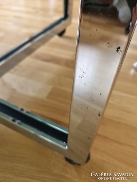 Extravagant mid-century glass table, coffee table