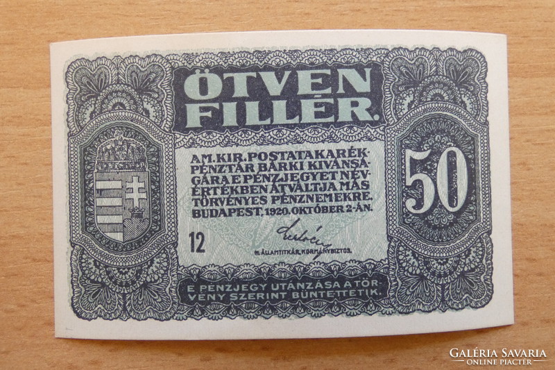 1920 50 Filér ounce!