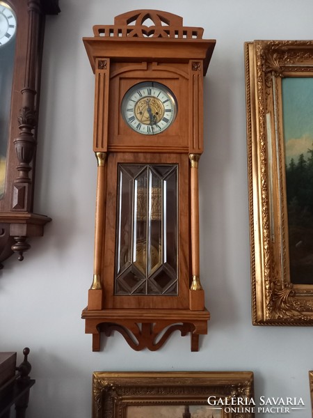 Two heavy carefully maintained gustav becker pendulum clocks in excellent condition, circa 1910