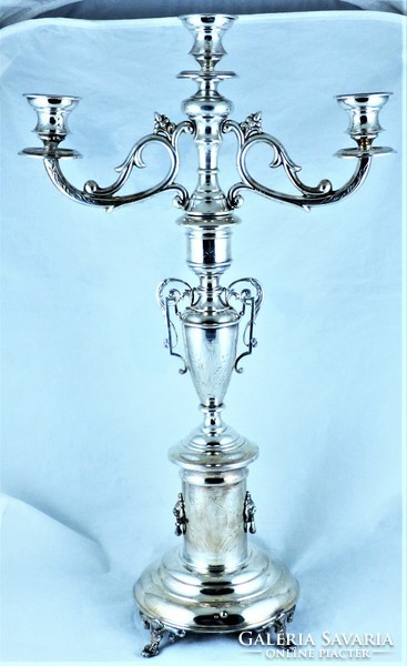 Dazzling, antique silver candelabra, Vienna, ca. 1870!!!