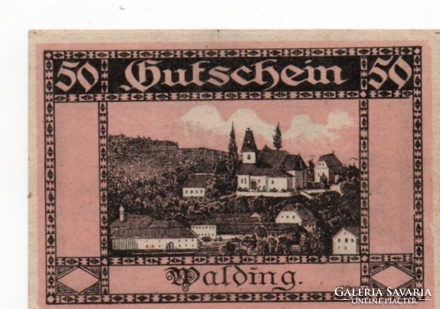 50  Heller 1920  Szükségpénz pecsétes Ausztria