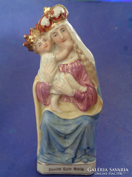 Porcelain statue of the Virgin Mary Helper ca. 1900