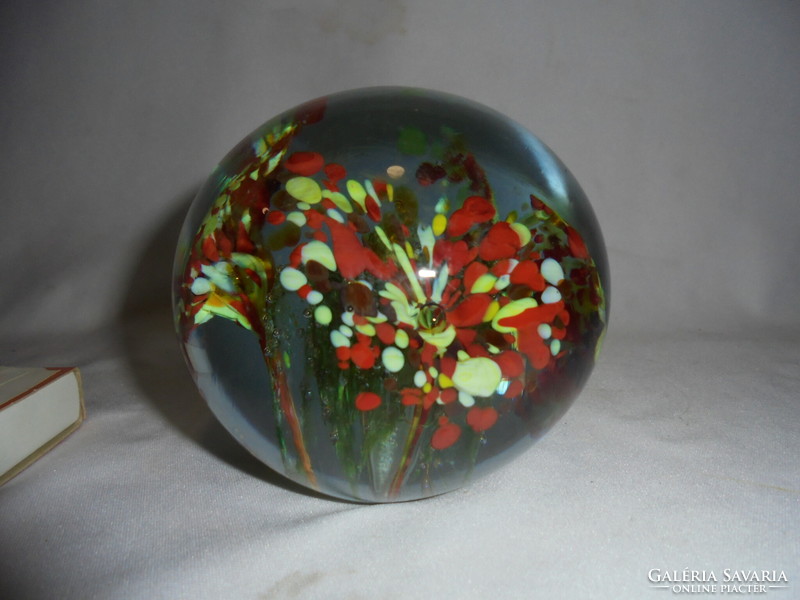Glass paperweight, glass sphere