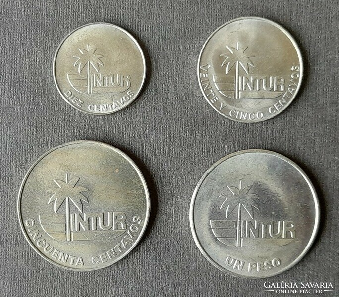 Cuba * intur 10-25-50 csntavos - 1 peso 1981 aunc