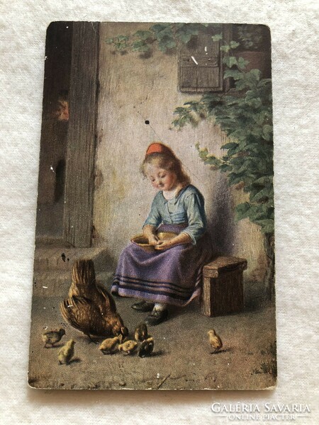 Antik, régi képeslap - 1917                                -10.