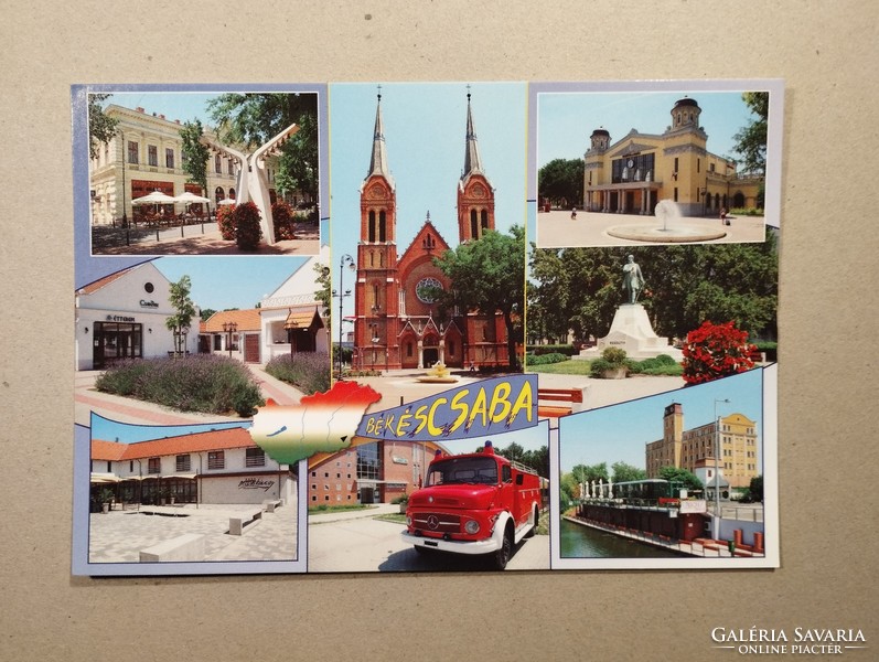 Hungary - postcard, Békéscsaba