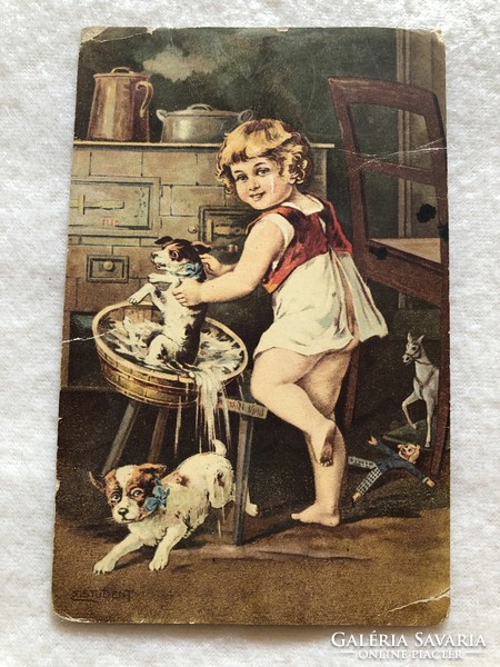 Antik, régi képeslap  -  1918                              -10.