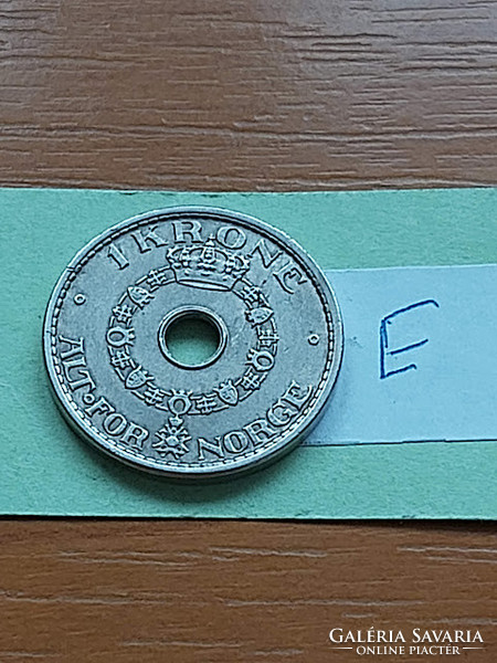Norway 1 kroner 1950 copper-nickel, vii. Haakon #e