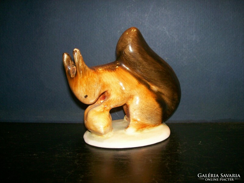 Ceramic squirrel figure