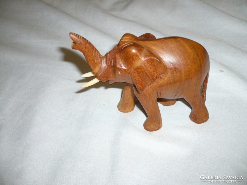 Wooden elephant statue made of exotic wood