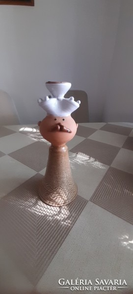 Beke Györgyi ceramic candle holder, vase