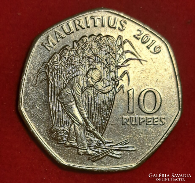 10 Rupees - Mauritius - 2019.(410)