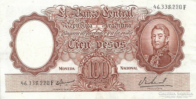 100 Pesos 1967-69 Argentina