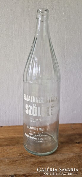 Retro Balatonboglár grape juice bottle