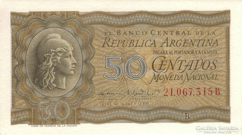 50 centavos 1951 Argentina 1. UNC