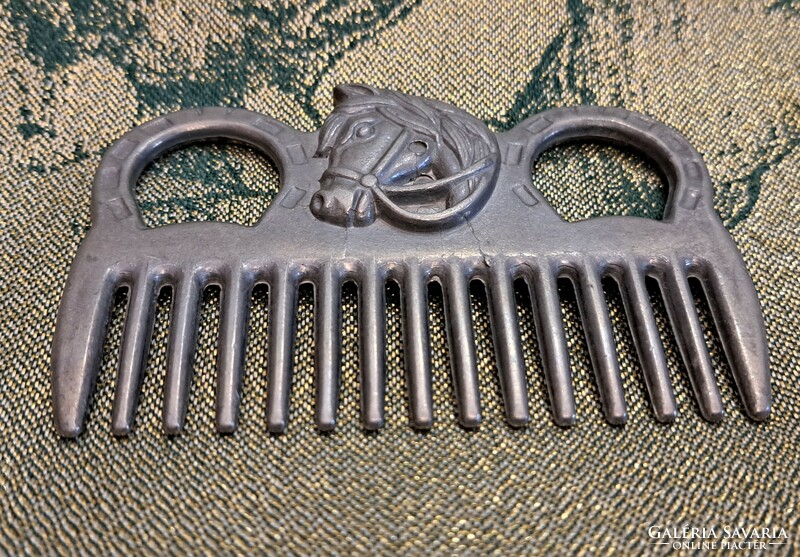 Metal mane comb, horse comb (l4734)