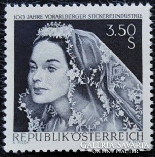 A1261 /  Ausztria 1968 A vorarlbergi hímzőipar bélyeg postatiszta