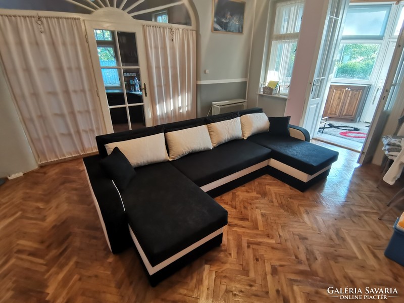 Modern, large U-shaped sofa