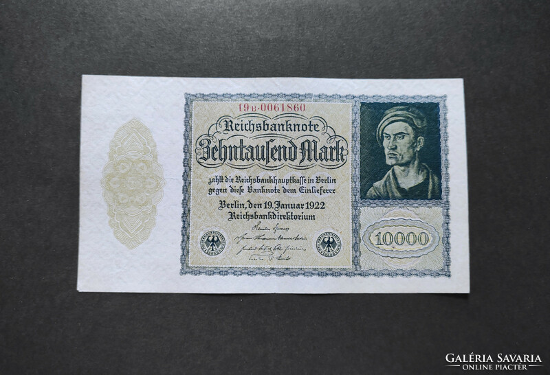 Germany 10000 marks 1922, vf+ (normal size)
