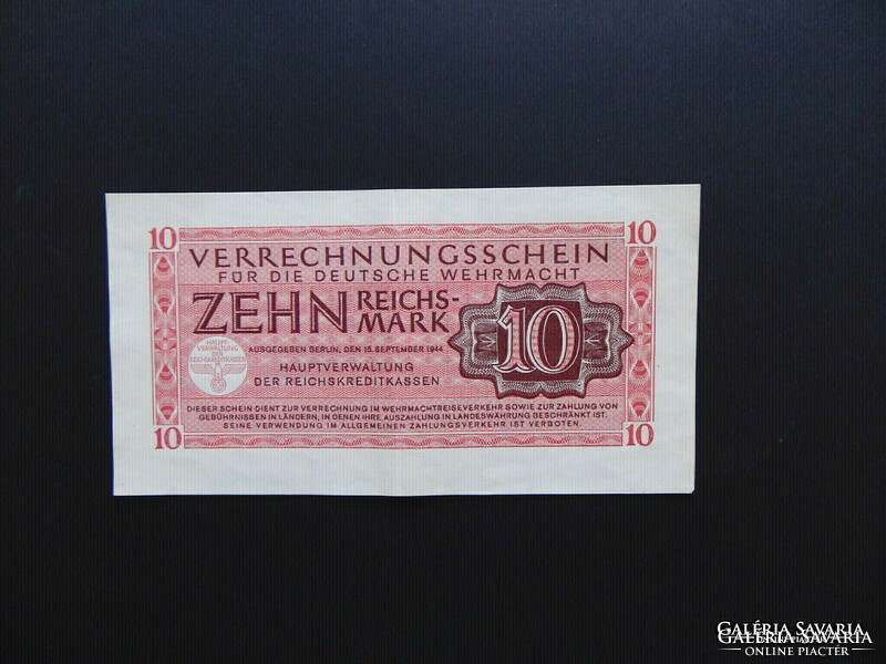 Germany 10 reichsmark banknote 1944 ! 01