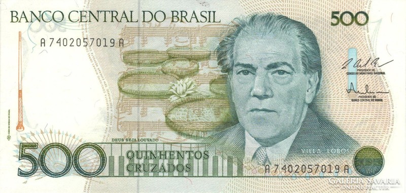 500 Cruzados 1987 Brazil unc