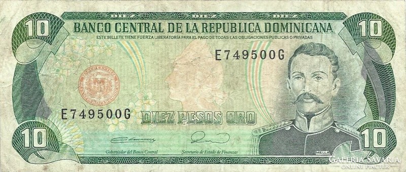 10 pesos oro 1990 Dominika