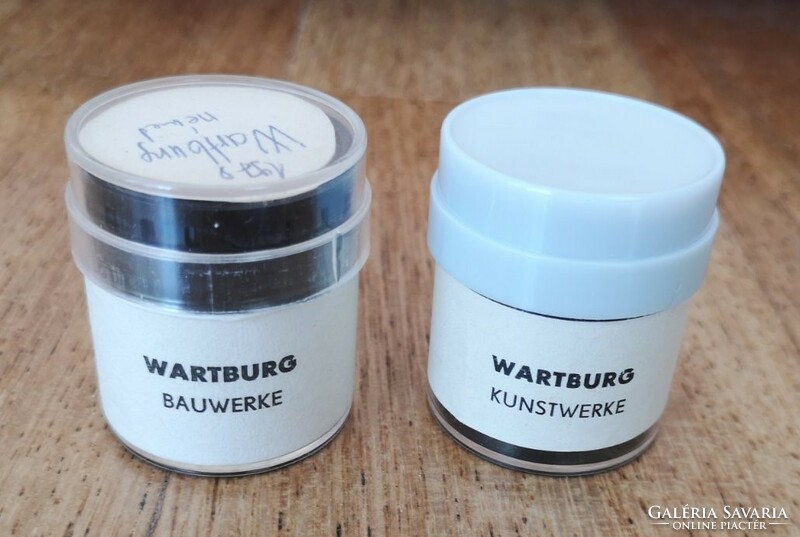 2 wartburg slides from 1978: bauwerke, kunstwerke