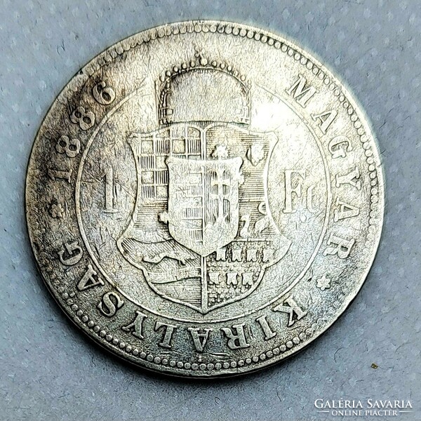 Ferencz József ezüst 1 forint 1886 KB