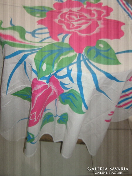 East African floral tablecloth