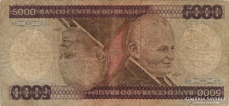 5000 cruzeiros 1984 Brazilia