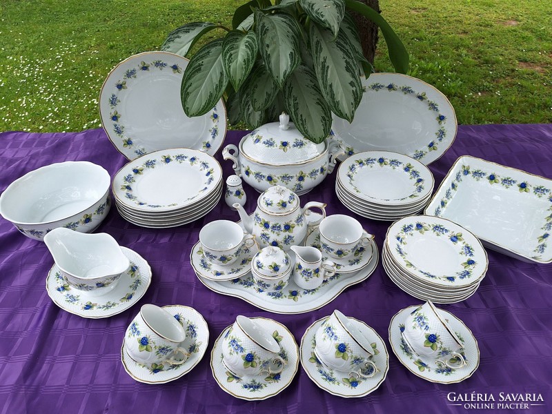 New tableware and tea set with blackberry pattern from Hollóháza