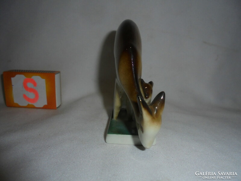Zsolnay őzek figura, nipp