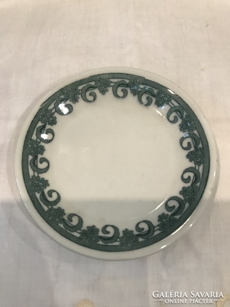 Zsolnay saucer with antique heart seal, small plate