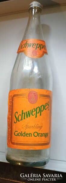 Old schweppes golden orange bottle