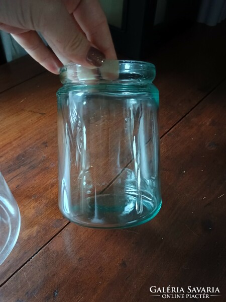 Old canning jar 0.5 Liter, colored