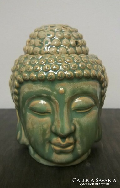 Buddha fej párologtató /kopott zöld/ (10950)