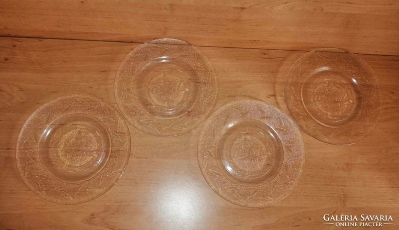 Coca-cola glass plate - 4 pieces in one