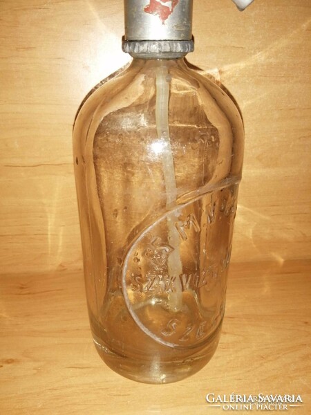 Antique embossed soda bottle cs.M.V and k.I szikvizgyár r.T.Szeged