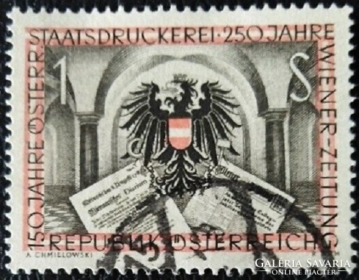 A1011p / Austria 1954 state printing stamp stamped